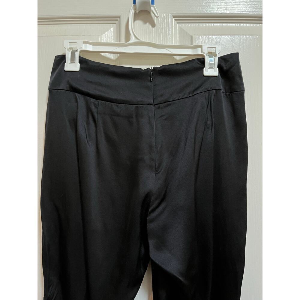 Michelle Mason 100% Silk Black Pants - Picture 4 of 10